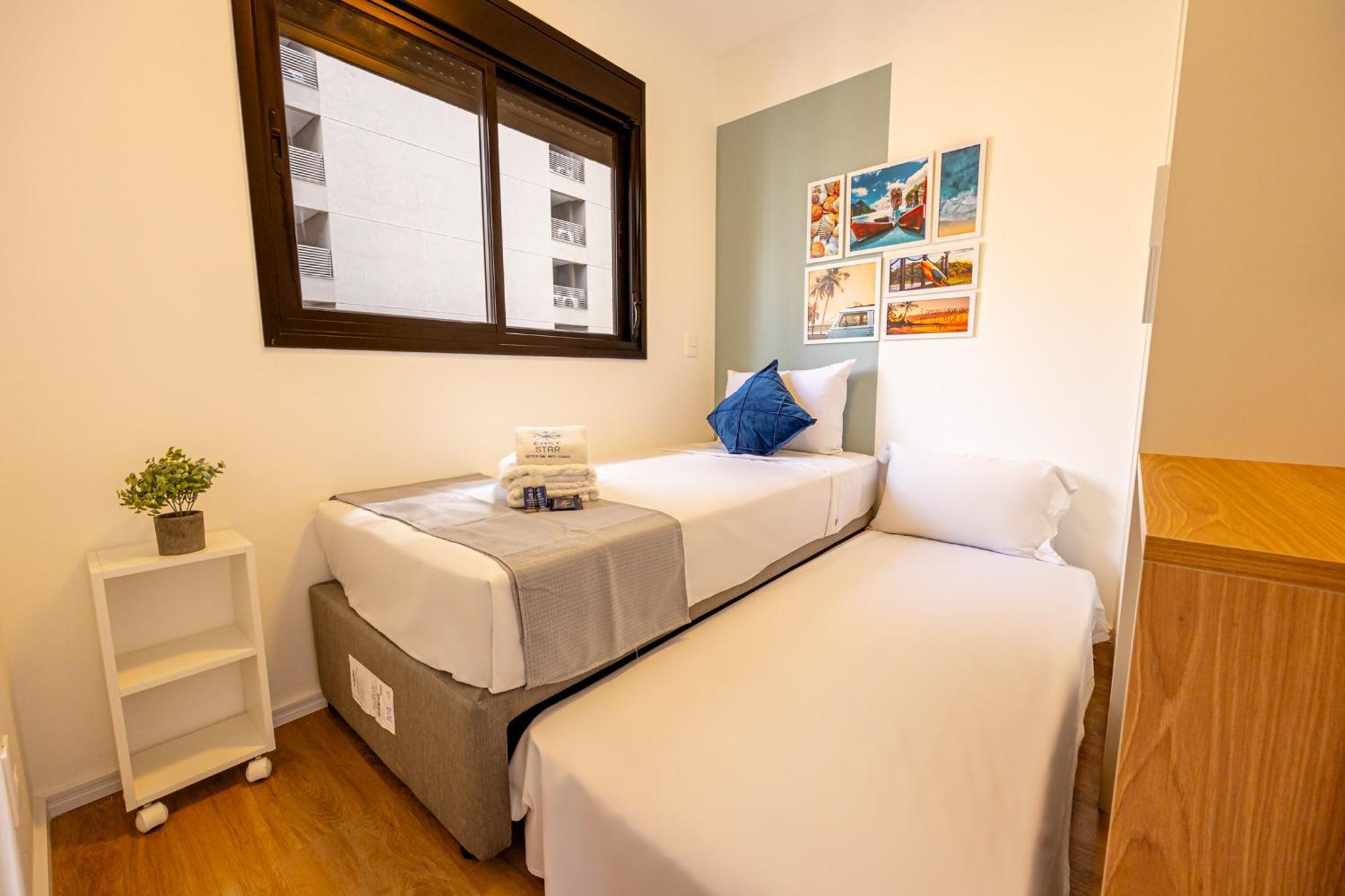 Apartment Easy Star - Belo De 2 Quartos Em Moema - Gw03i *